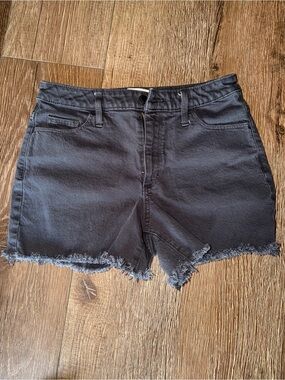 Universal Thread Charcoal Frayed Hem Denim Shorts